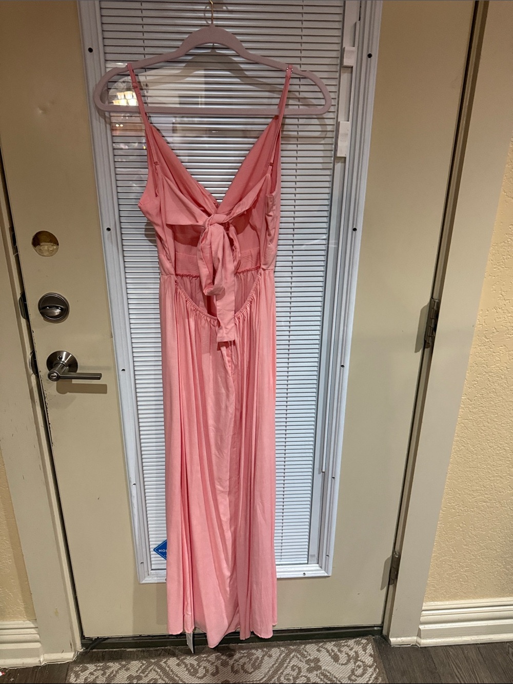 Cupshe Coral Pink Spaghetti-Strap Maxi Dress - Picture 2 of 6